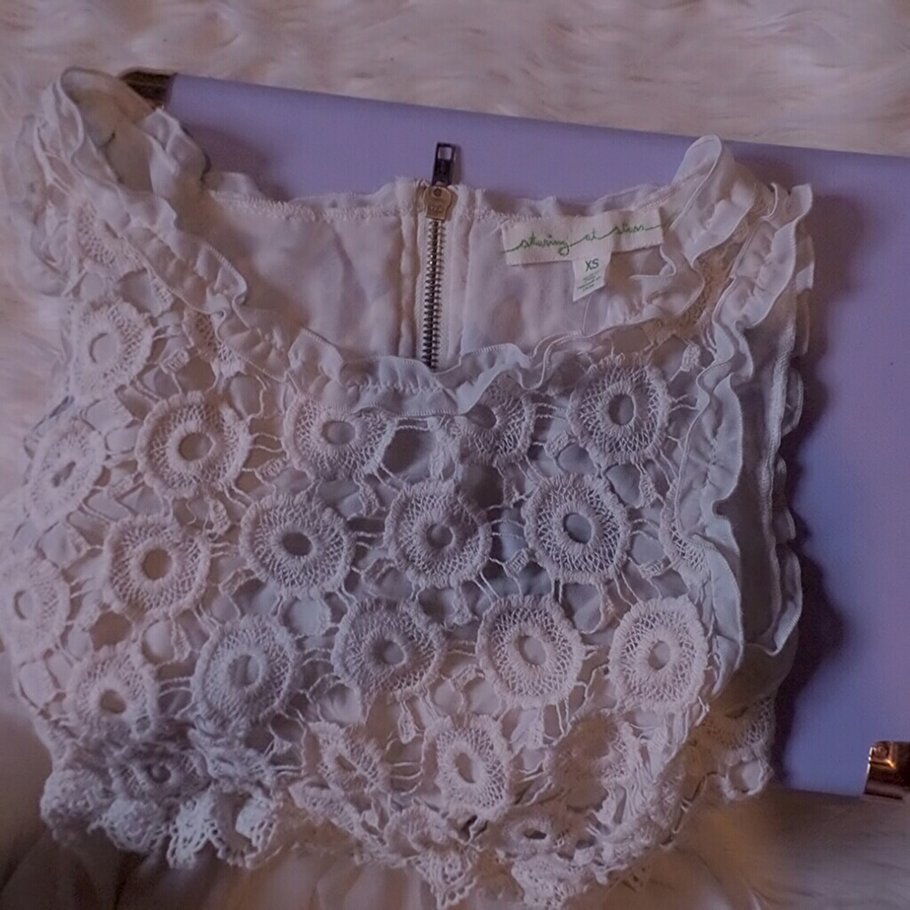 NWT Urban Outfitters Cream Mini Dress